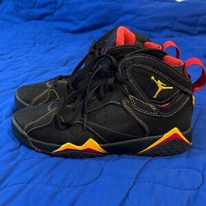 Kids' Black and Yellow Athletic Sneakers